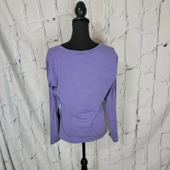 ATHLETA Purple Long Sleeve Athletic Top Long Sleeve Workout Shirt Sold Stretch L - Picture 6 of 6
